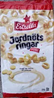 Sokerin määrä sisällä Estrella Jordnötsringar Originalet