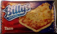 Sokerin määrä sisällä Billys Pan Pizza Taco