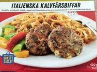 चीनी की मात्रा Italienska kalvfärsbiffar