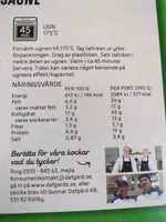 İçindeki şeker miktarı Karins Vegetariska Lasagne