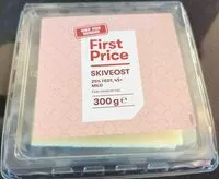 Cantidad de azúcar en Skiveost 25% fedt, 45+