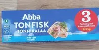 Jumlah gula yang masuk Abba Tonfisk i vatten