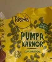 Amount of sugar in Pumpakärnor