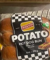 Sokerin määrä sisällä Potatis Hot Dog Bun
