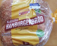 Sokerin määrä sisällä Klassiska Hamburgerbröd