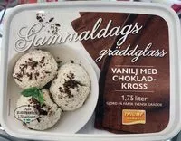 入っている砂糖の量 Gammaldags Gräddglass - Vanilj med Chokladkross
