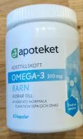 Sugar and nutrients in Apoteket