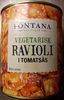 İçindeki şeker miktarı Fontana Klassisk Ravioli Vegetarisk