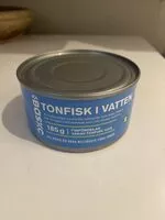 İçindeki şeker miktarı Tonfisk i vatten