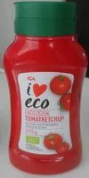 İçindeki şeker miktarı ICA i♥eco Ekologisk tomatketchup