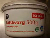 İçindeki şeker miktarı ICA Basic Lättkvarg