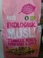 Amount of sugar in Ekologisk müsli