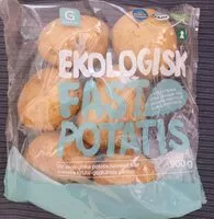 Amount of sugar in Ekologisk fast potatis