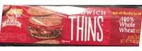 Amount of sugar in Sandwich Thins Whole Wheat Rolls