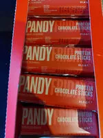Sokerin määrä sisällä Pandy crispy choc protein sticks