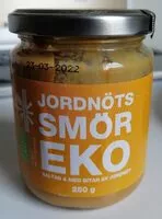 Jumlah gula yang masuk Jordnöts smör Eko