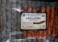 Quantité de sucre dans Grillkorv Med tunt skinn Hemgården