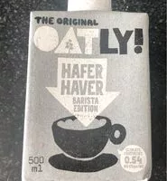 中的糖分和营养成分 The original oatly