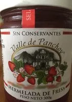 Sucre et nutriments contenus dans Valle del panchoy