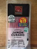 Sokerin määrä sisällä Jamón curado clásico loncheado