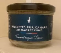 入っている砂糖の量 Rillettes pur canard au magret fumé