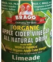 入っている砂糖の量 Organic Apple Cider Vinegar Drink, Limeade