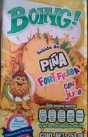 Cantidad de azúcar en boing de piña