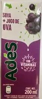 入っている砂糖の量 Ades Soya + Jugo de Uva