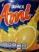 Azúcar y nutrientes en Ami de jumex