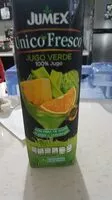 Sokerin määrä sisällä Unico fresco jugo verde