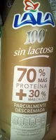 入っている砂糖の量 Lala 100 sin lactosa