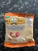 Jumlah gula yang masuk galletas de arroz y grids de maíz
