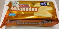 Cantidad de azúcar en REBANADAS MULTIPACK 6 PIEZAS