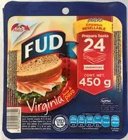 Cantidad de azúcar en Fud Virginia