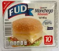 चीनी की मात्रा Queso tipo manchego rebanado