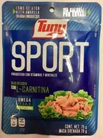 Quantité de sucre dans TUNY SPORT