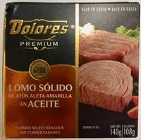 Jumlah gula yang masuk Dolores Premium Lomo sólido de atún aleta amarilla en aceite