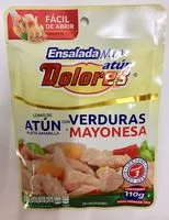 Jumlah gula yang masuk ATUN CON VERDURAS Y MAYONESA