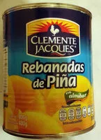 Sokerin määrä sisällä Rebanadas de piña en almíbar