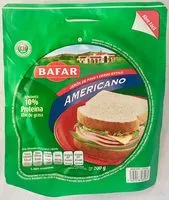 Cantidad de azúcar en Bafar Jamón Americano