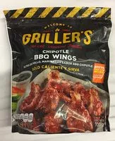 Cantidad de azúcar en chipotle BBQ Wings