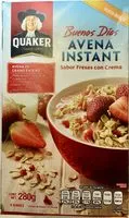 含糖量 Avena Instant sabor fresas con crema