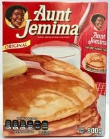 Şeker ve besinler Aunt jemima