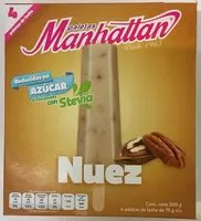 含糖量 Paletas sabor nuez endulzadas con stevia