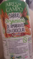 İçindeki şeker miktarı Barras orgánicas de amaranto con chocolate