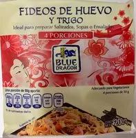 Suhkru kogus sees FIDEOS DE HUEVO Y TRIGO