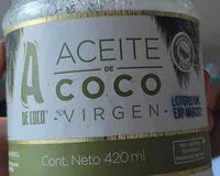 चीनी की मात्रा aceite A de coco