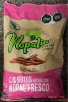 Cantidad de azúcar en Churritos Nopalia habanero