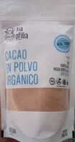 İçindeki şeker miktarı Cacao en Polvo Orgánico