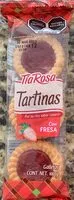 Cantidad de azúcar en Tartinas con fresa